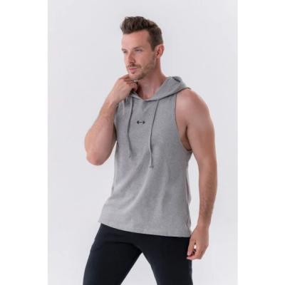 NEBBIA Pánske Tielko Hoodie Light Grey XLXL