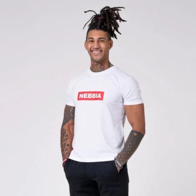 NEBBIA Pánske tričko Basic White XL