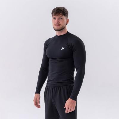 NEBBIA Pánske Tričko Long-Sleeve Active Black  XXLXXL