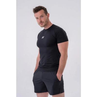 NEBBIA Pánske Tričko Slim-fit Black  LL