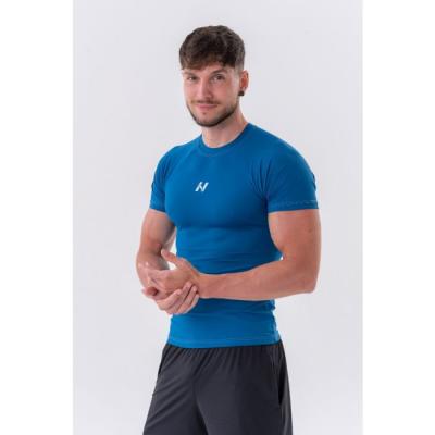 NEBBIA Pánske Tričko Slim-fit Blue  LL