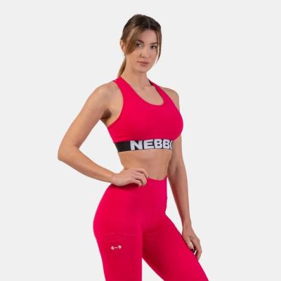 NEBBIA Športová podprsenka Medium Impact Cross Back Pink M