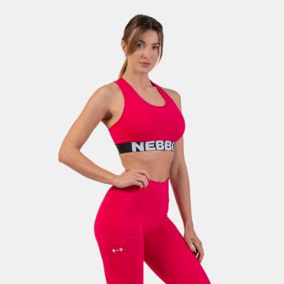 NEBBIA Športová podprsenka Medium Impact Cross Back Pink XS