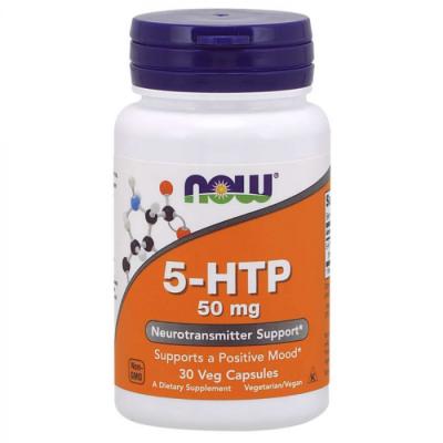 NOW Foods 5-HTP 50 mg 30 kaps.