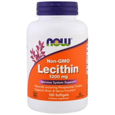 Now Foods Lecithin 1200 mg 200 kaps.