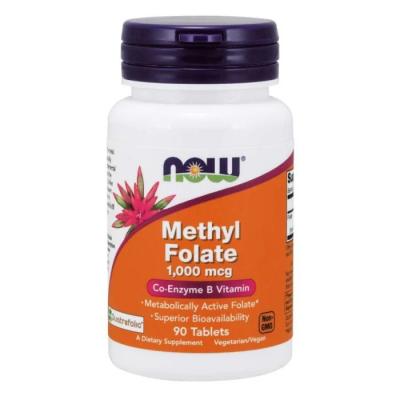 NOW Foods Metyl Folát 90 tab.