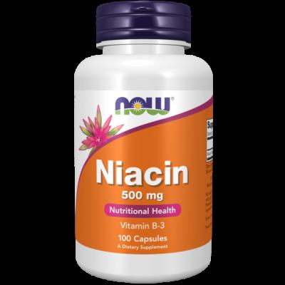 NOW Foods Niacin (Vitamín B3) 100 kaps.