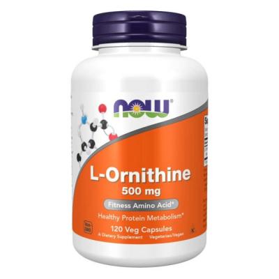 NOW Ornithine 500 mg 120 kapsúl