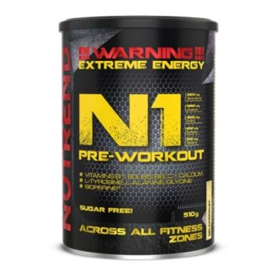 NUTREND N1 Pre-Workout 300 g čierne ríbezle