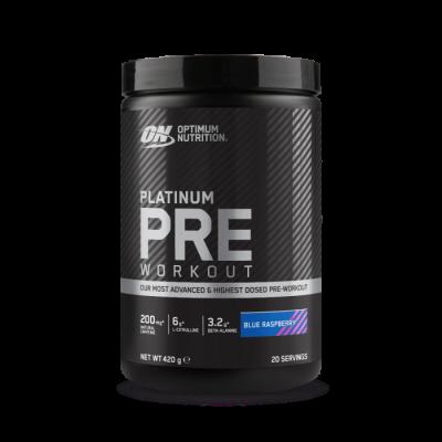 Optimum Nutrition PLATINUM Pre Workout 420 g modrá malina