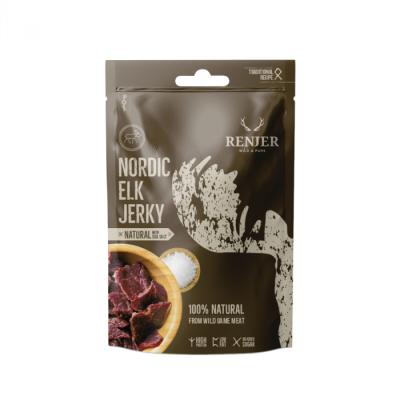 Renjer Sušené losie mäso Elk Jerky 12 x 25 g morská soľ