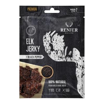 Renjer Sušené losie mäso Elk Jerky 25 g morská soľ