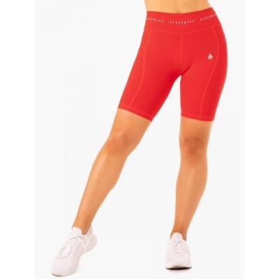 Ryderwear Dámske High Waisted Bike Shorts Reflex Red  L