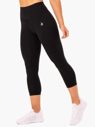 Ryderwear Dámske legíny 7/8 High Waisted Base Black  M