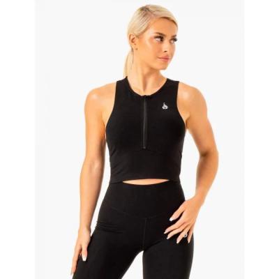 Ryderwear Dámske tielko Zip Up Reflex Black  M