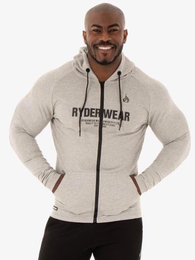 Ryderwear Mikina Zipper Hoodie Focus Grey  M