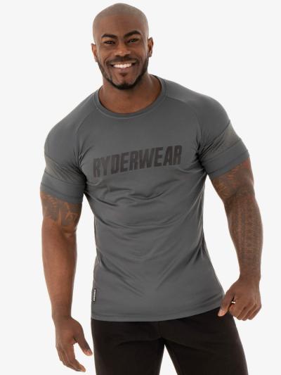 Ryderwear Pánske tričko Flex Mesh Charcoal  XL