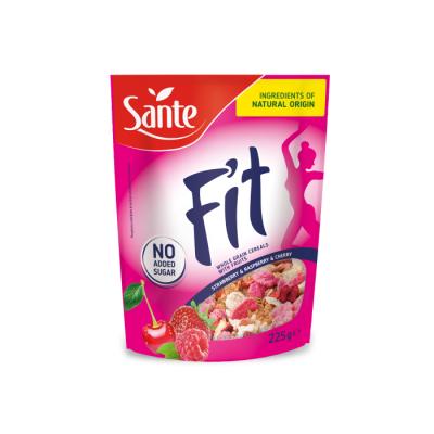 Sante Fit Raňajkové cereálie 225 g brusnica, čučoriedka a goji