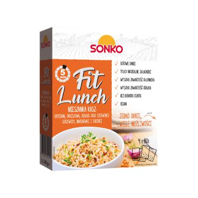 SONKO Fit Lunch mix krúpov s červenou šošovicou 4 x 80 g