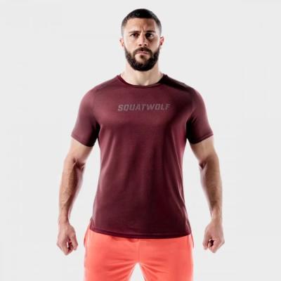 SQUATWOLF Tričko LAB360º Recycled Mesh Tee Tawny Port  L