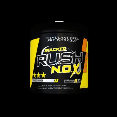 Stacker2 Predtréningový stimulant Rush N.O.X 360 g tropical