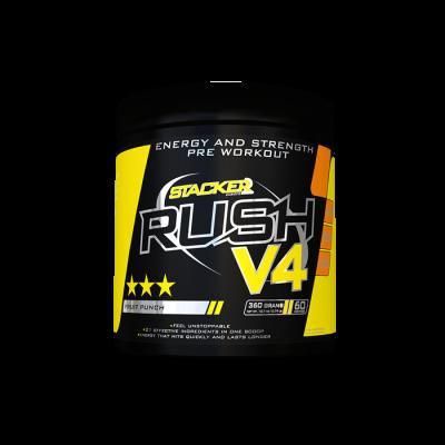 Stacker2 Predtréningový stimulant Rush V4 180 g ovocný punč