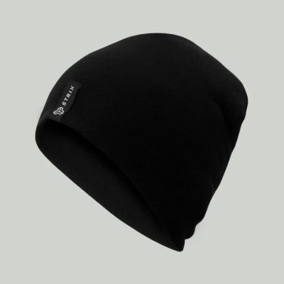 STRIX Čiapka MERINO Beanie Black UNI