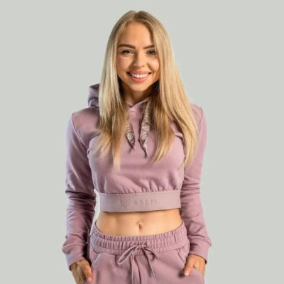 STRIX Dámska mikina Essential Cropped Hoodie Mauve  LL