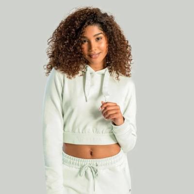 STRIX Dámska mikina Essential Cropped Hoodie Moon Grey  XSXS