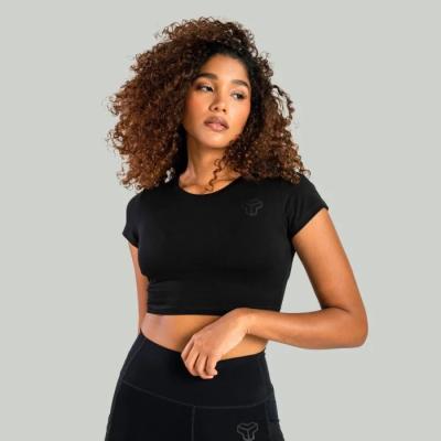 STRIX Dámske tričko Essential CropTop Black  XSXS