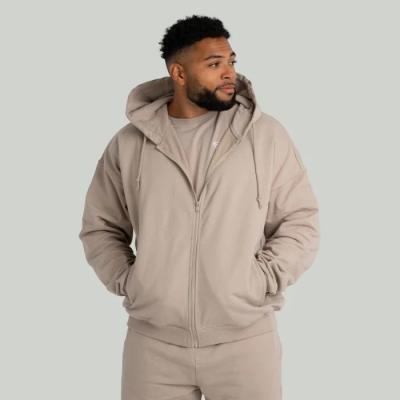 STRIX Mikina Zip Taupe  XL