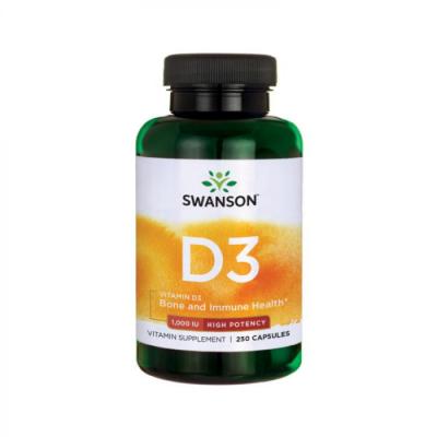 Swanson Vitamin D3 1000 IU 250 kaps.