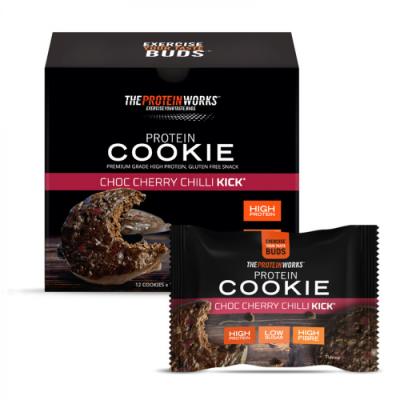 TPW Protein cookies 12 x 60 g choc cherry chilli kick