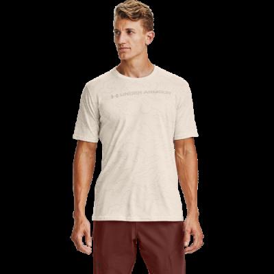 Under Armour Tričko All Over Wordmark Brown S