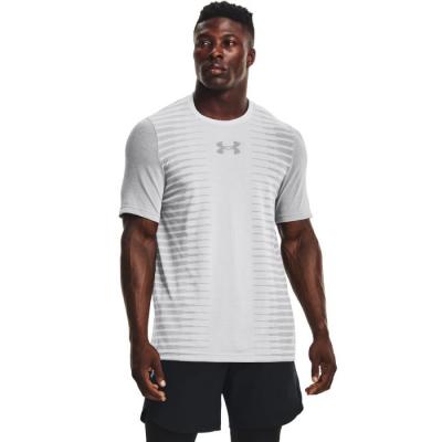 Under Armour Tričko Seamless Wordmark SS Grey M