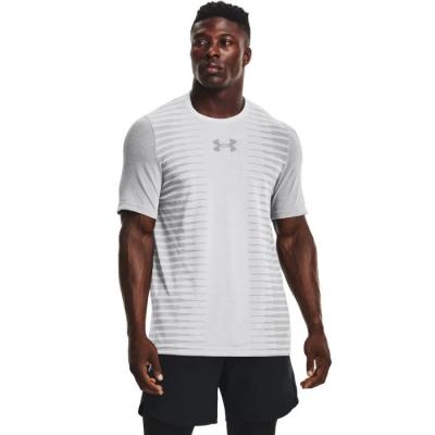 Under Armour Tričko Seamless Wordmark SS Grey XXL