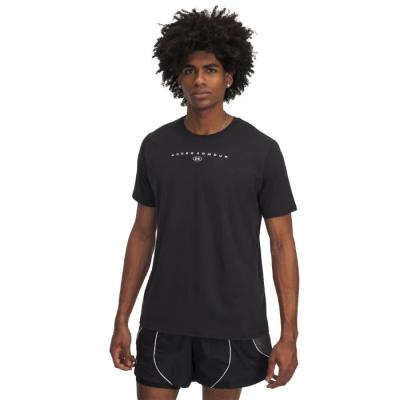 Under Armour Tričko Stacked Logo SS Black L