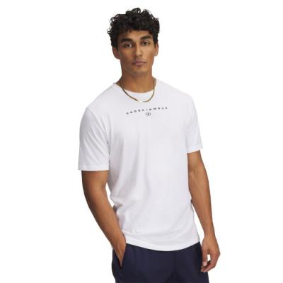 Under Armour Tričko Stacked Logo SS White M