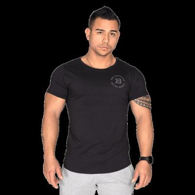 Wide Neck Tee Black  L