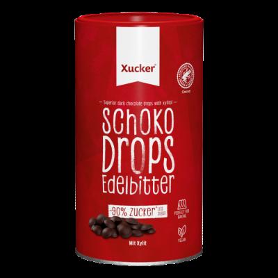 Xucker Chocolate Drops tmavá čokoláda 200 g horká čokoláda