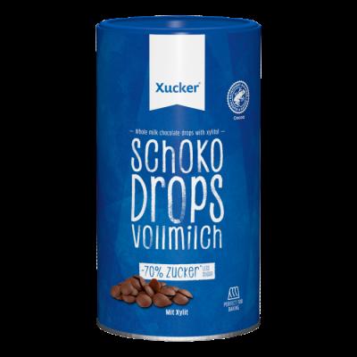 Xucker Whole milk chocolate drops 200 g