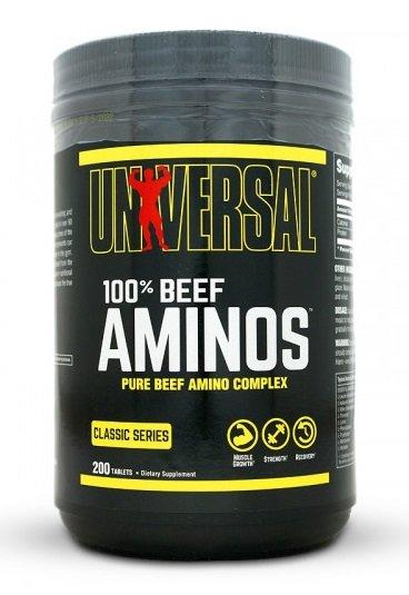 100% Beef Aminos - Universal Nutrition 200 tbl.