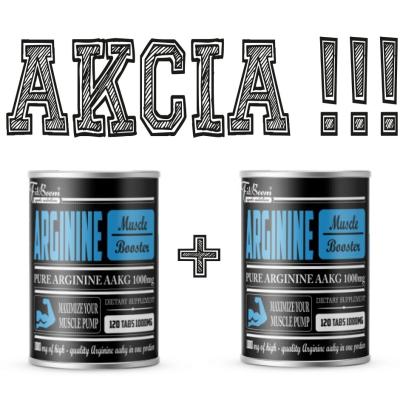 1+1 Zadarmo: Arginine - FitBoom 120 tbl. + 120 tbl.