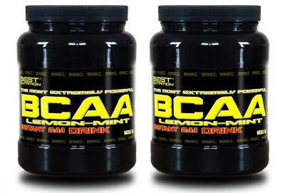 1+1 Zadarmo: BCAA Instant Drink od Best Nutrition 300 g + 300 g Citrón+Mint