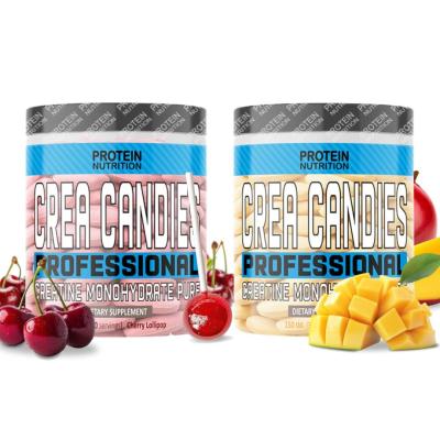 1+1 Zadarmo: Creatine Candies - Protein Nutrition 150 tbl. + 150 tbl. Cherry Lollipop + Mango