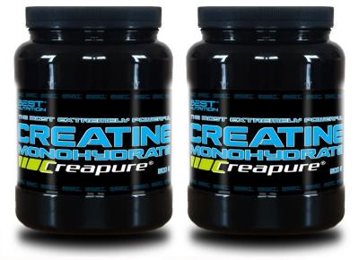 1+1 Zadarmo: Creatine Monohydrate Creapure od Best Nutrition 300 g + 300 g