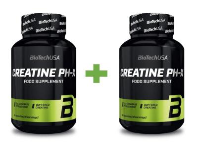 1+1 Zadarmo: Creatine PH-X - Biotech USA 90 kaps. + 90 kaps.