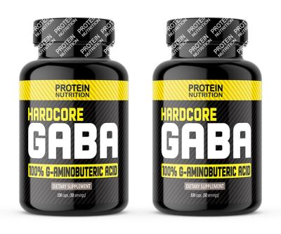 1+1 Zadarmo: Hardcore GABA - Protein Nutrition 100 kaps. + 100 kaps.