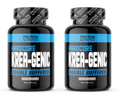 1+1 Zadarmo: Hardcore Krea-Genic - Protein Nutrition 100 kaps. + 100 kaps.