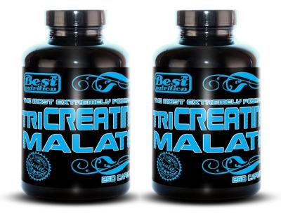 1+1 Zadarmo: TriCreatin Malate od Best Nutrition 250 kaps. + 250 kaps.